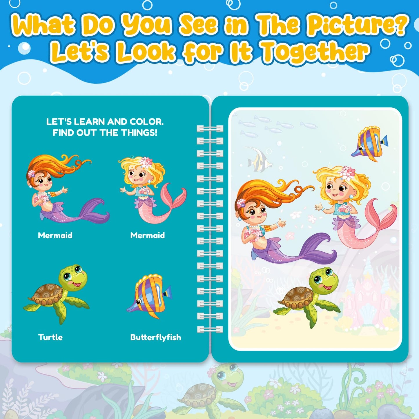 ZMLM 24 Pack Water Coloring Books for Toddlers, Reusable Paint with Water Books with Pen, Mess Free Magic Doodle Party Favors Bulk for Kids Ages 3-8 Boys Girls
