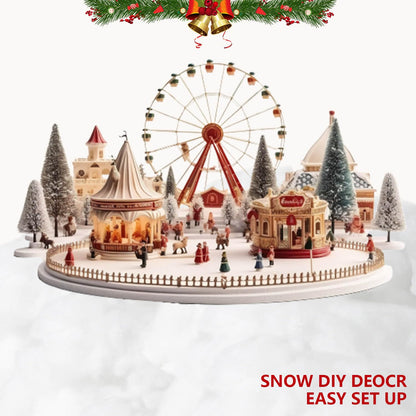 Fake Snow Fluff for Cotton Snow Christmas Village Blanket Winter Wonderland Decorations- Artificial Decorative Snow/Faux Clouds for Crafts Miniature Scene, Indoor Party Office DIY Décor (6oz)