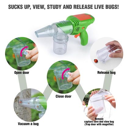 PLAY Bug Catcher Kit for Kids, Bugs Toys for Kids 3-5, Bug Vacuum Catching Kit, Critter Keeper Habitat, Insect Collection Terrarium, Summer Outside Toys for Toddlers 1-3 4 5 6 7 8+ Boys Gift