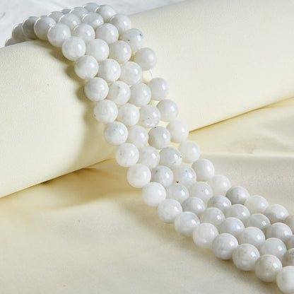35pcs 10mm Moonstone Beads Natural Gemstone Beads Round Loose Beads for Jewelry Making
