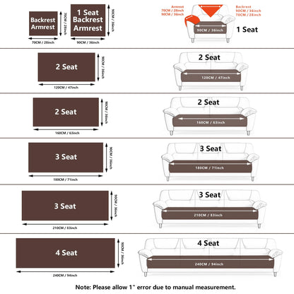 MDSASFD Velvet Couch Cover, Washable Sectional Sofa Cover, Anti Slip Sofa Slipcovers for 3 Cushion Couch Sofa L Shaped Recliner, Furniture Protector Covers for Pets Kids(Khaki, Only 1 PCS)