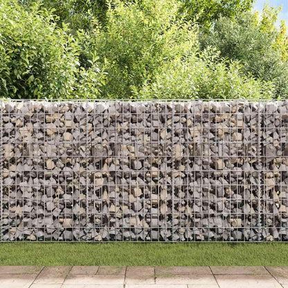Gabion Basket Galvanized Steel 47.2"x11.8"x39.4" Rustproof Metal Fence Mesh Panels Easy to Assemble Fence Kit for Garden Border Yard Edge Fencing Outdoor Use