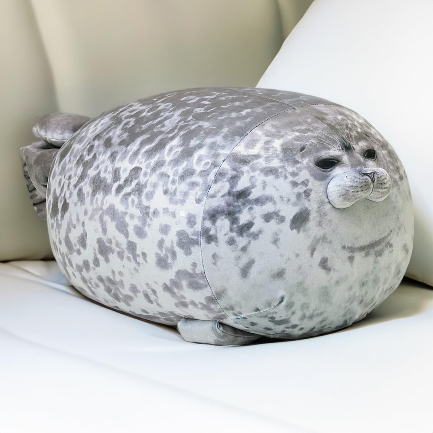 Pineapple Plush Seal Pillow, Giant Stuffed Animal Plushie, Stuffed Seal Plushy Squish Plush Toys, Jumbo Cute Plushies Large Stuffed Animals for Girls, Boys, Kids (23.6 inch)