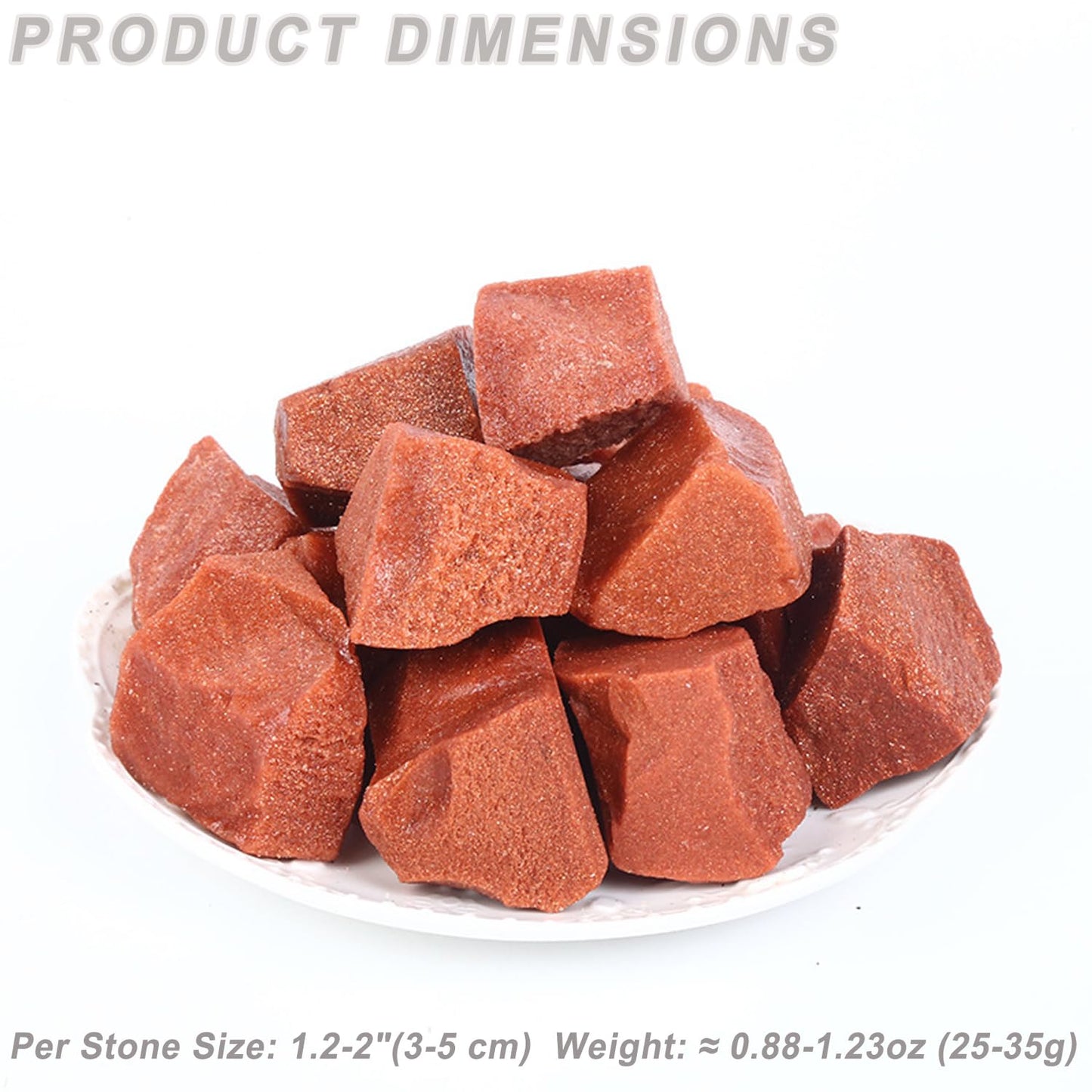 Erliway 1.25-2" Red Goldstone Raw Crystals, Natural Rough Red Goldstone Stone, Healing Raw Stones for Fountain Rock, Home Decor Meditation Energy Balancing Wire Wrapping Wicca & Reiki