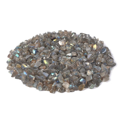 Natural Labradorite Polished Chips Crushed Tumbled Stone Crystal Healing Embellishments 100 grams