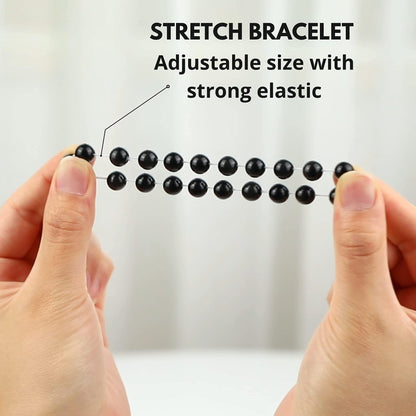 Crgwxzl 3pcs Anxiety Relief Protection Bracelets,Healing Black Tourmaline Crystal Bracelets for Women Men,8mm Natural Stone Amethyst Labradorite Beaded Spiritual Gemstone Jewelry Gifts