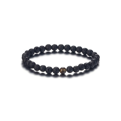 Softones 6MM Lava Rock Aromatherapy Anxiety Essential Oil Diffuser Beads Bracelet for Women Men,Friendship Couples Gifts Natural Stone Bracelets