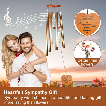 Wind Chimes for Outside,30" Large Deep Tone Sympathy Chimes, Memorial Loss of Loved One Mother Father, Meaningful Bereavement/Memorial/Sympathy Gift in Memory a one