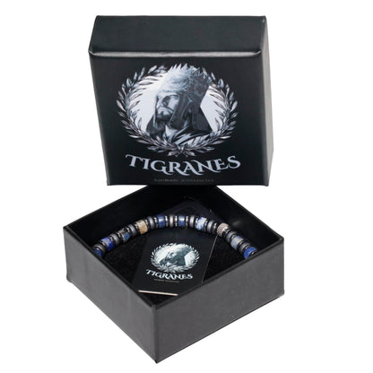 Men’s Natural Sodalite Stone Bracelet – Handmade Premium Beaded Bracelet for Men – Tigranes Jewelry