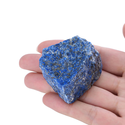 XIANNVXI Lapis Lazuli 1.8-2.2" Large Raw Crystals and Healing Stones Natural Rough Crystal Rocks for Decor Gifts Tumbling Cabbing Polishing Fountain Rocks 1PCS
