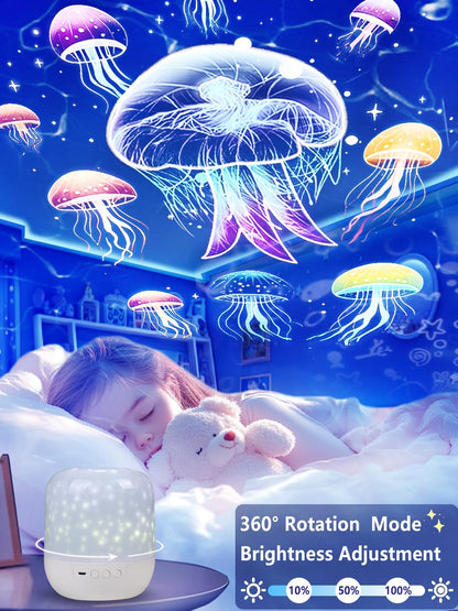 21 Sets of Films, Projector Night Light for Kids Bedroom, Baby Projector for Ceiling, Star Galaxy Night Lights with 360° Rotation Dimmable for Kids Baby Girls, Birthday, Christmas, Nursery, Room Decor