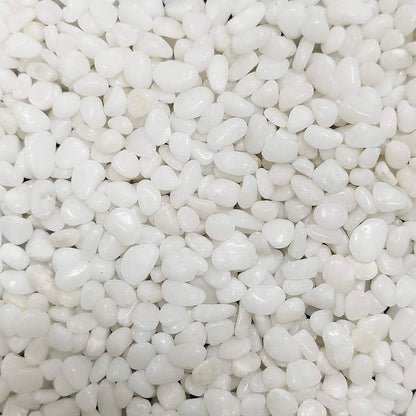 Natural Polished Decorative White Pebbles - Small Stones 3/8" Gravel Size,River Rocks Pebbles for Plants, Home DIY Decor,Aquarium Gravel,Vase Fillers,Fairy Garden,Landscaping Outdoor Stones.