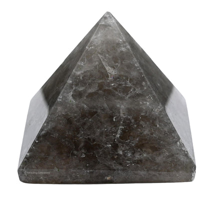 Amazing Gemstone Smoky Quartz Pyramid Crystal Healing Stones - 2" Great Pyramid Figurine of Natural Stone Pyramid for Meditation, Reiki, Chakra Balancing and Crystal Pyramids Grid