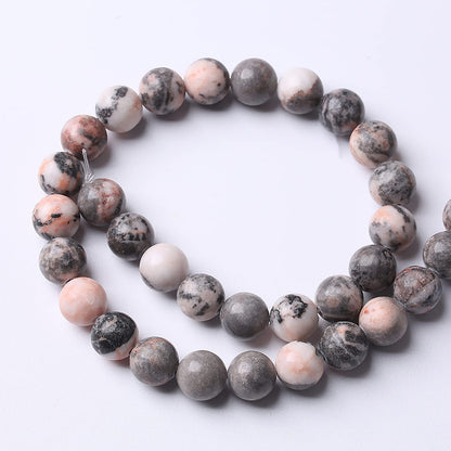 90pcs 4mm Natural Pink Zebra Jaspers Beads Round Loose Beads for Jewelry Making DIY Bracelet Crystal Energy Healing Power Stone (4mm, Pink Zebra Jaspers)