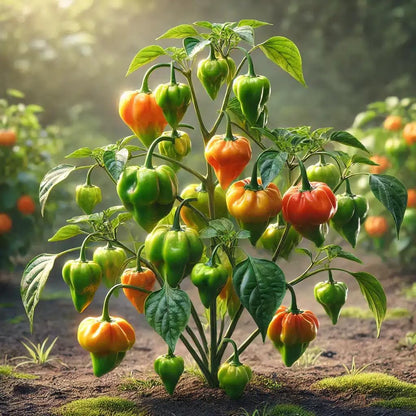 Live Plant - Habanero Pepper (Capsicum Chinense) 12″- 24″ Inches Tall