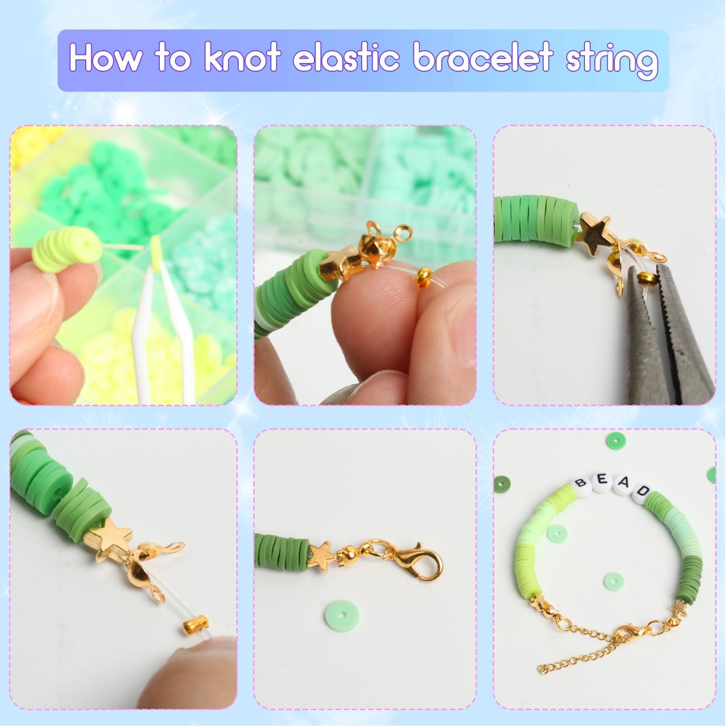 18000 Pcs Clay Beads Bracelet Making Kit 6 Boxes 96 Colors Friendship Jewelry Making kit Polymer Set with 1000 Letter Beads and 850 Charms Crafts