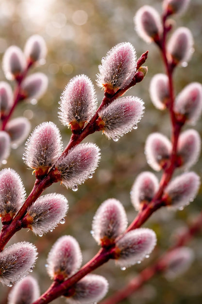 Red Pussy Willow Tree Cuttings to Grow - Fresh Cuttings, Ready to Plant - Salix Lucida, Shiny Willow - Guaranteed to Grow (10 Trees)