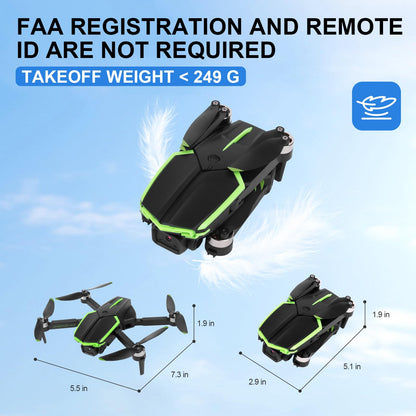 Drone with Camera for Adults, 2 Batteries 33-Min Flight, Optical Flow Positioning, One-Touch Takeoff/Landing, Altitude Hold, rc camera drone, Beginners Drone for Kids, teen boy gifts