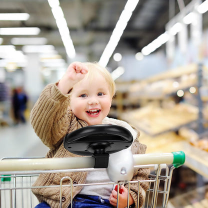 Accmor Stroller Steering Wheel Toy, Simulated Steering Wheel for Stroller Shopping Carts Cart Universal Detachable Pretend Driving Funny Toy Attachment