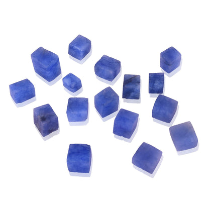 Blue Sapphire Cube Approx 250.00 Ct Lot of Blue Sapphire Gemstones for Jewelry Making & Home Décor