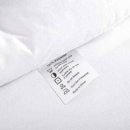 ROSGONIA White Queen Comforter Set, 3pcs(1 Boho White Comforter & 2 Pillowcases) All Season Soft Bedding Lightweight Bedspread Blanket Quilt