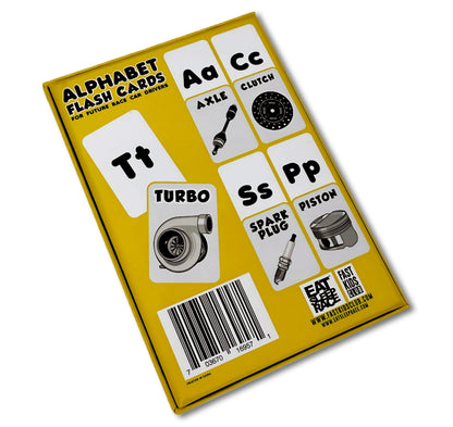 Alphabet Flash Cards for Future Race Car Drivers (ABC Baby, Children, Toddler, 26 Cards)