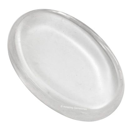 Amazing Gemstone Clear Quartz Crystal Worry Stone Crystals and Healing Stones - Worry Stones for Stress Relief Gift - Piedra Crystal Fidget for Meditation - Unique Stocking Stuffers and Birthday Gift
