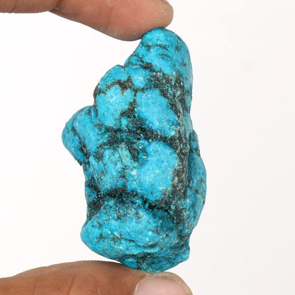GEMHUB Arizona Mine Blue Turquoise Raw Gemstone100.50 Ct Natural Untreated Egl Certified Blue Turquoise Crystal Gemstone