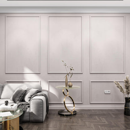 Birdeco Wall Molding Kit for Interior Walls – Pre-Cut Wall Trim, Factory Primed Moulding for Wainscoting, Accent Wall & Picture Frame Panels, Easy Install, Ready to Assemble for Living Room & Bedroom