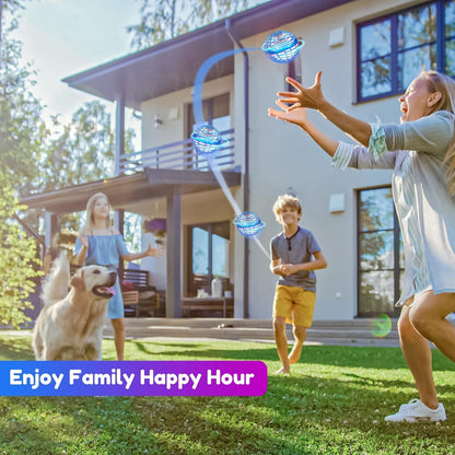 WHATOOK Flying Orb Toy: 2026 Upgraded Boomerang Ball, Hover Orb, Cosmic Globe Flying Spinner, Hand Controlled Mini Drone Ball, Cool Toys for 6-10+ Years Old Boys & Girls, Blue