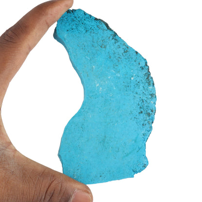 REAL-GEMS Gemstones For Jewelry Making 278.00 Carat Natural Blue Turquoise Slab Crystals and Stones Jewelry Making For Women And Men