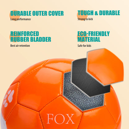 Toddler Soccer Ball Size 2 - Small Soft Kids Ball 2 Pack for Ages 1-5 Cartoon Sports Toy Boys Girls - Great Soccer & Birthday Gift for Babies, Toddlers & Kids Indoor Outdoor Games