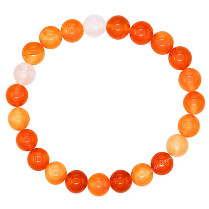 Amazing Gemstone Crystal Bracelet for Women Men's Gifts - Protection Healing Crystal Bracelet - 8mm Gemstone Beaded Stretchable Bracelet Pulseras Para Hombres Mujer Stocking Stuffers Mothers Day Gift (Carnelian)
