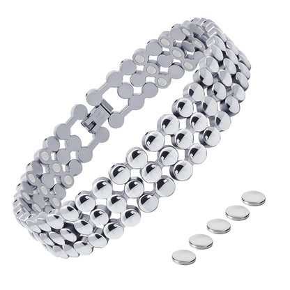 JEROOT Ultra Strength Magnetic Bracelet for Women | 3500-6000 Gauss Neodymium Magnets | Magnetic Therapy Jewelry with Adjustable Tool & Gift Packaging