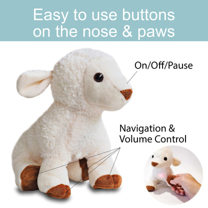Kulumi My Little Lamb - Singing Lamb w/Audio Bible, Stories and Songs (3+), Musical Stuffed Animal for Baby – Christian Toy for Children to Help Sleep & Memorize The Bible – Ideal Gift for Kids