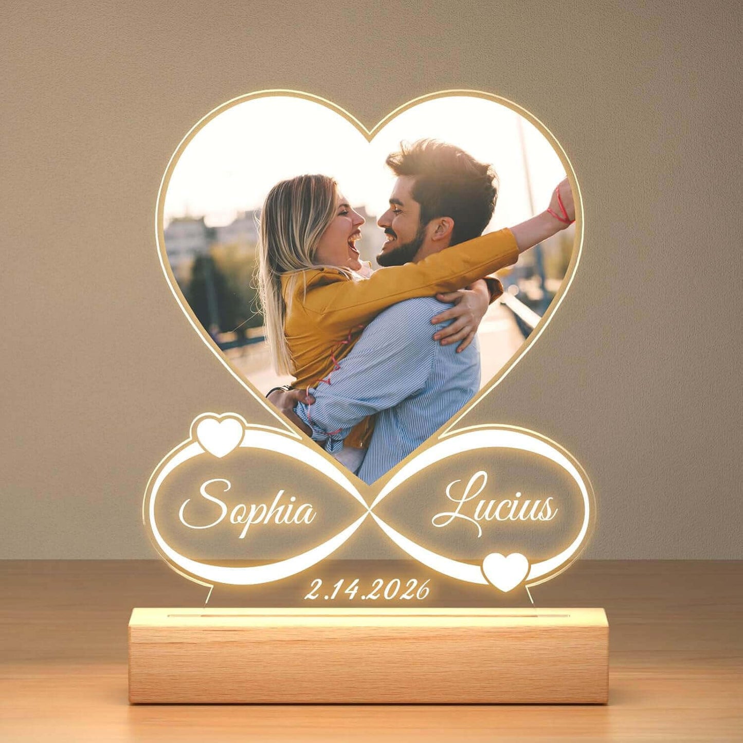 KoxSmar Custom Picture Frames, Personalized Photo Frame, Customized Picture Frames, Personalized Anniversary Photo Gifts for Women Men Her Him, Mothers Day Gifts for Mom Dad Baby Kid Family Pet