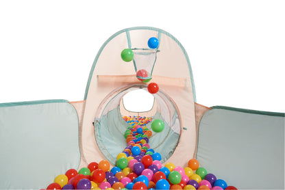 UTEX 3 in 1 Pop Up Play Tent with Tunnel, Ball Pit for Kids, Boys, Girls, Babies and Toddlers, Indoor/Outdoor Playhouse
