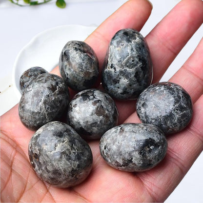 Erliway Flame Yooperlite Stone Healing Crystal Stones, 1.25-2.0" Large Reiki Healing Gemstones Natural Tumbled Polished Stones for Energy Witchcraft Therapy Meditation