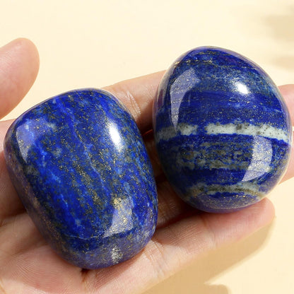 MAIBAOTA 1.6-2.0" Lapis Lazuli Crystal Large Lapis Lazuli Stone Reiki Natural Tumbled Polished Stones for Energy Witchcraft Therapy Meditation DIY Crystals for Protection