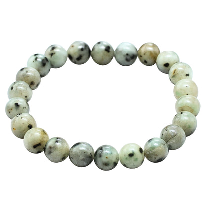 Amazing Gemstone Crystal Bracelet for Women Men's Gifts - Protection Healing Crystal Bracelet - 8mm Gemstone Beaded Stretchable Bracelet Pulseras Para Hombres Mujer Stocking Stuffers Mothers Day Gift (Kiwi Jasper)