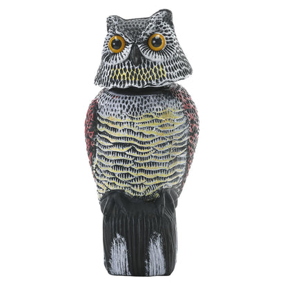 Cifavor Fake Owl for Garden with Rotating Head,Realistic Eyes & Waterproof Shape