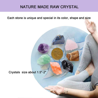 Anreign Natural Healing Crystals kit and Healing Stones-Chakra Crystals(14 pcs)