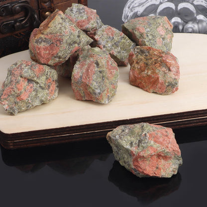 1LB Unakite Raw Crystals and Healing Stones Natural Rocks for Tumbling, Cabbing, Polishing, Wire Wrapping, Wicca & Reiki Crystal Healing