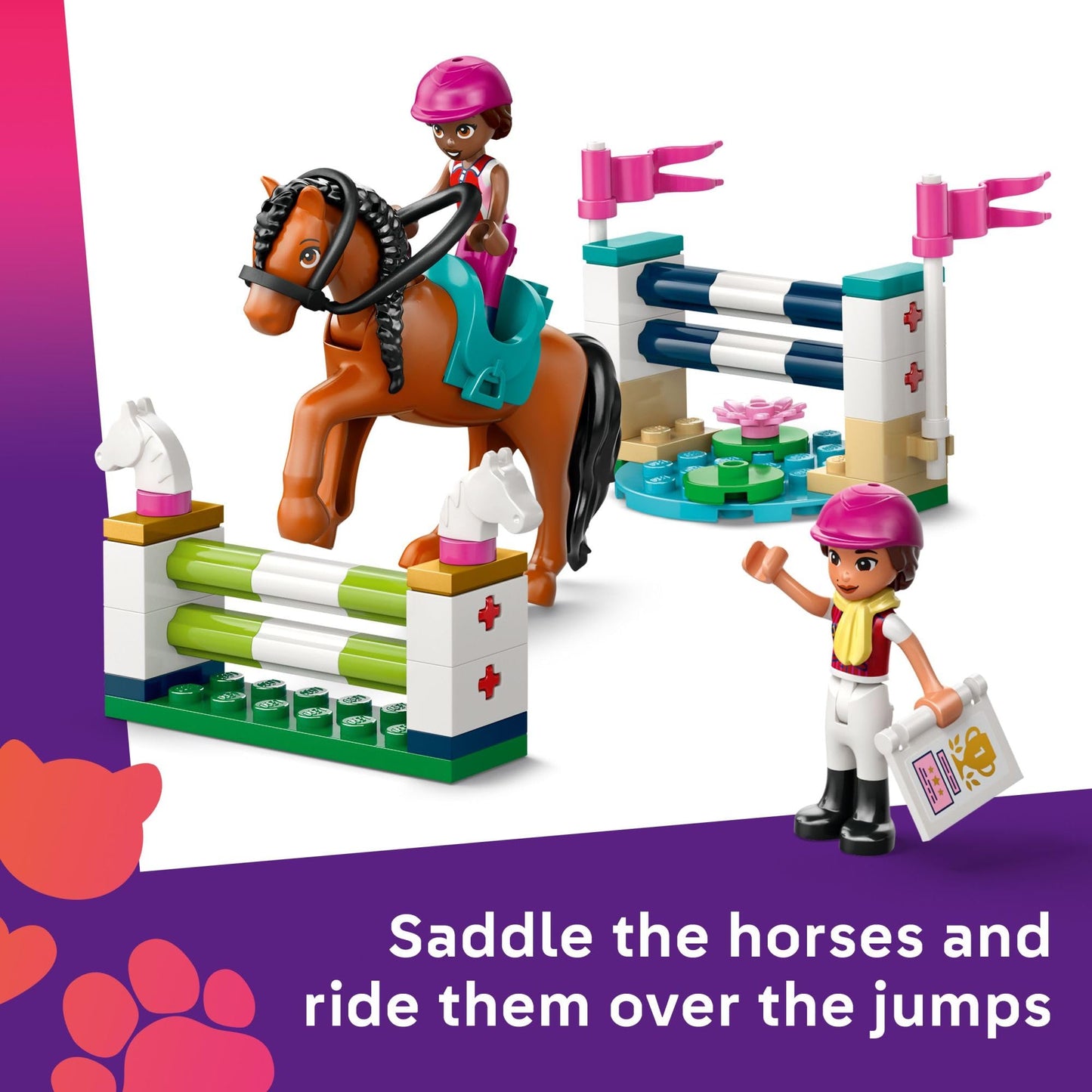 LEGO Friends Horse Stable and Riding Academy Building Toy for Girls & Boys - Pretend Play Set for Kids, Ages 7+ - W/3 Minidolls, Toy Animal Figures, & Accessories - Gift Idea for Birthdays - 42688