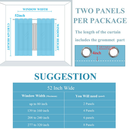 Estelar Textiler Navy Blue and Greyish White Blackout Curtains for Bedroom 84 Inches Long, Full Room Darkening Grommet Curtains for Living Room,Thermal Insulated Ombre Drapes,52Wx84L,2 Panels