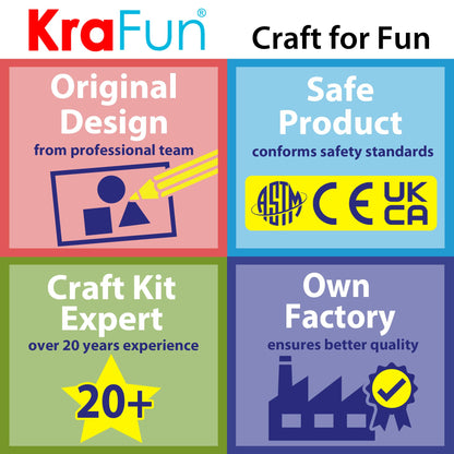 KRAFUN Preschool Beginner First Lacing Card Kit for Kids Training Arts & Crafts, 5 Easy Transport and Cars Lacing Projects, Craft Paper Cards for Toddlers, Fine Motor Skills Toys