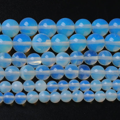 Moonstone Beads Gemstone Round Crystal Energy Stone Jewelry Making DIY Bracelet Necklace Jewelry Making 1 Strand 15" 10MM 35PCS