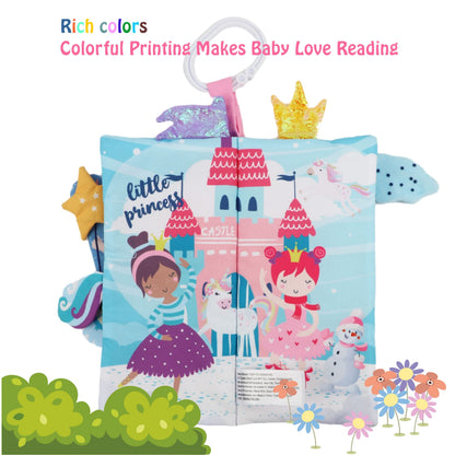 bebe mondo Unicorn Baby Crinkle Books & Mermaid Fish Teething Toy for Newborn Babies Infants 0-3-6-12-18 Months Baby Gift