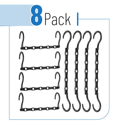 Mr. Pen- Space Saving Hangers, Black, 8 Pack, Clothes Organizers, Shirt Hangers, Magic Closet Space Savers