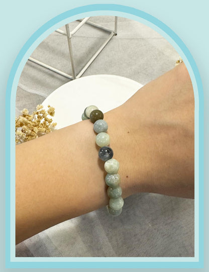Elephant Gifts for Women, Motivational Gifts for Mom, Mothers Day Elephant Bracelet, Strength Bracelets for Women Her, Anxiety Bracelet, 8 mm Stretch Natural Stone Beaded Bracelets, Mother Day Gift, Lime Green